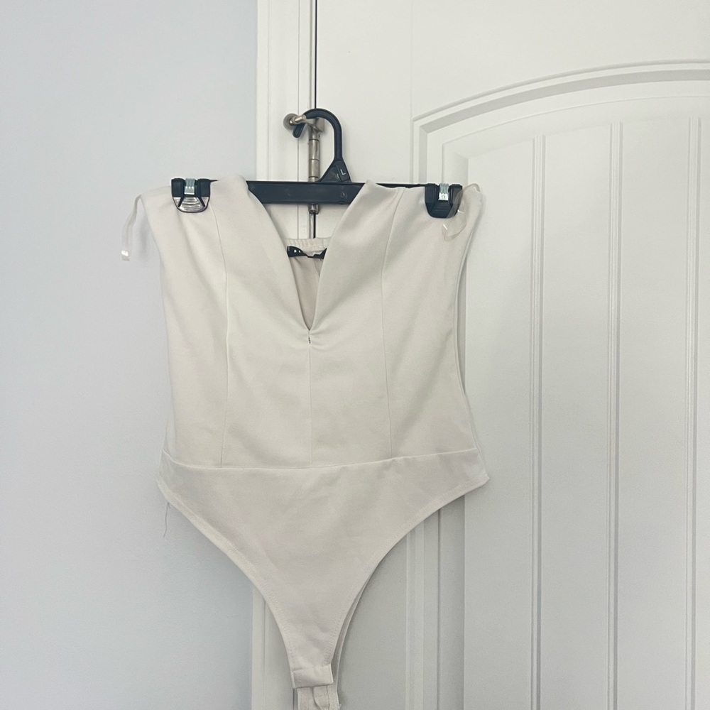 Blue Blush Elegant Cream Bodysuit